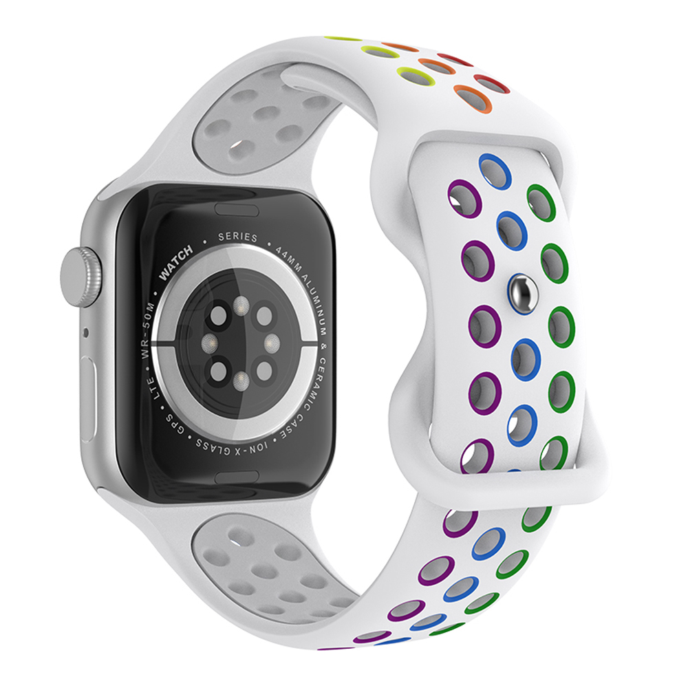 ColorPop Sportarmband Dual-Color Apple Watch 41/40/38 mm (S/M) Pride - Teknikhallen.se