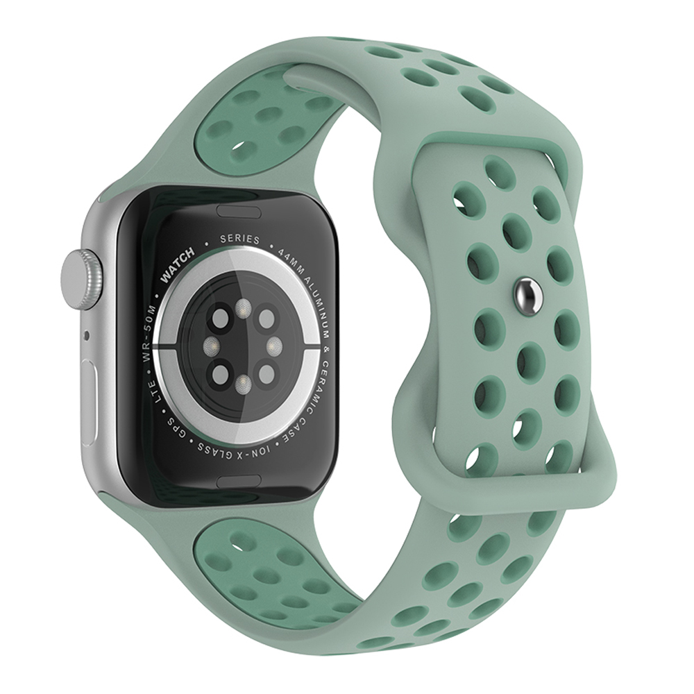 ColorPop Sportarmband Dual-Color Apple Watch 42/44/45/49 mm (S/M) Grön - Teknikhallen.se