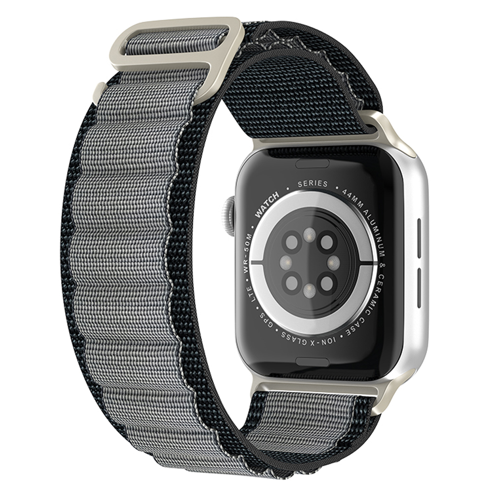 ColorPop Apple Watch 38/40/41 mm Armband Alpine Pro Loop Svart/Gr - Teknikhallen.se