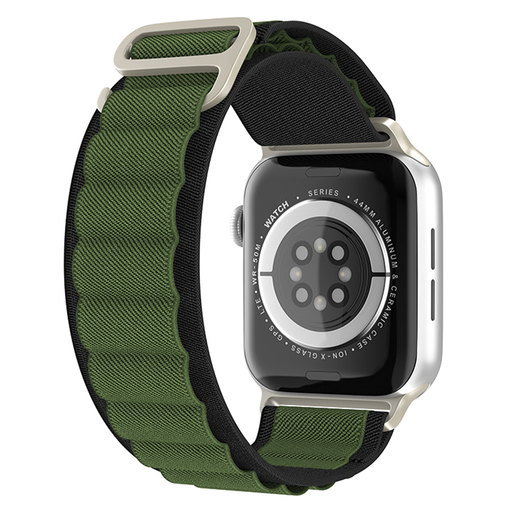 ColorPop Apple Watch 38/40/41 mm Armband Alpine Pro Loop Svart/Grn - Teknikhallen.se