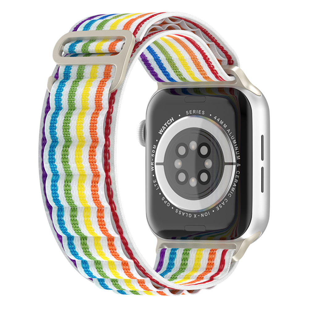 ColorPop Apple Watch 38/40/41 mm Armband Alpine Pro Loop White Rainbow - Teknikhallen.se