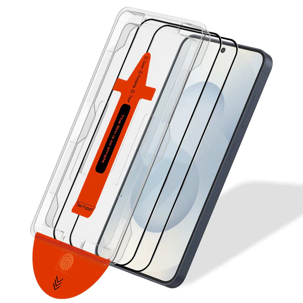  [2-PACK] Samsung S25 Plus/S24 Plus Skärmskydd I Härdat Glas - Med Monteringsram - Teknikhallen.se