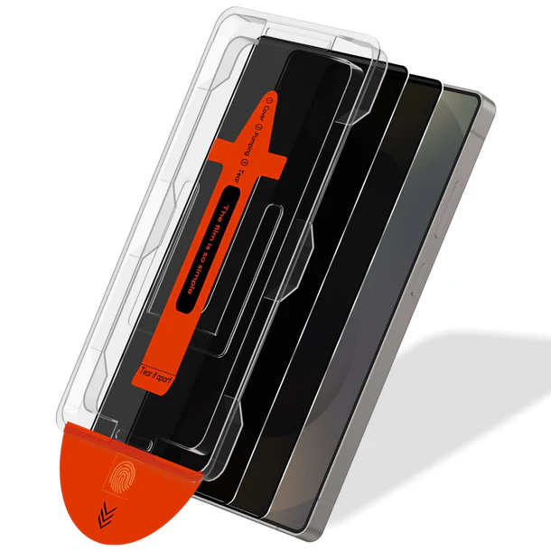  [2-PACK] Samsung S25 Ultra Privacy Skärmskydd I Härdat Glas - Med Monteringsram - Teknikhallen.se