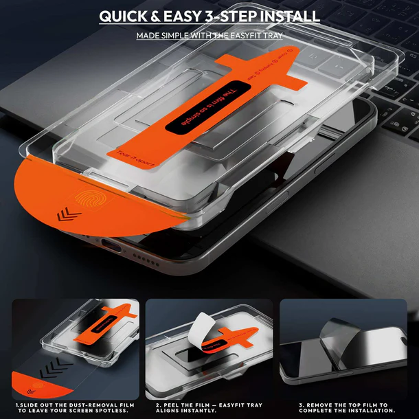  [2-PACK] Samsung A35/A55 Skärmskydd I Härdat Glas - Med Monteringsram - Teknikhallen.se