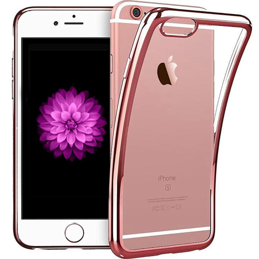  iPhone 7/8 Plus - Färgad TPU - Roséguld - Teknikhallen.se