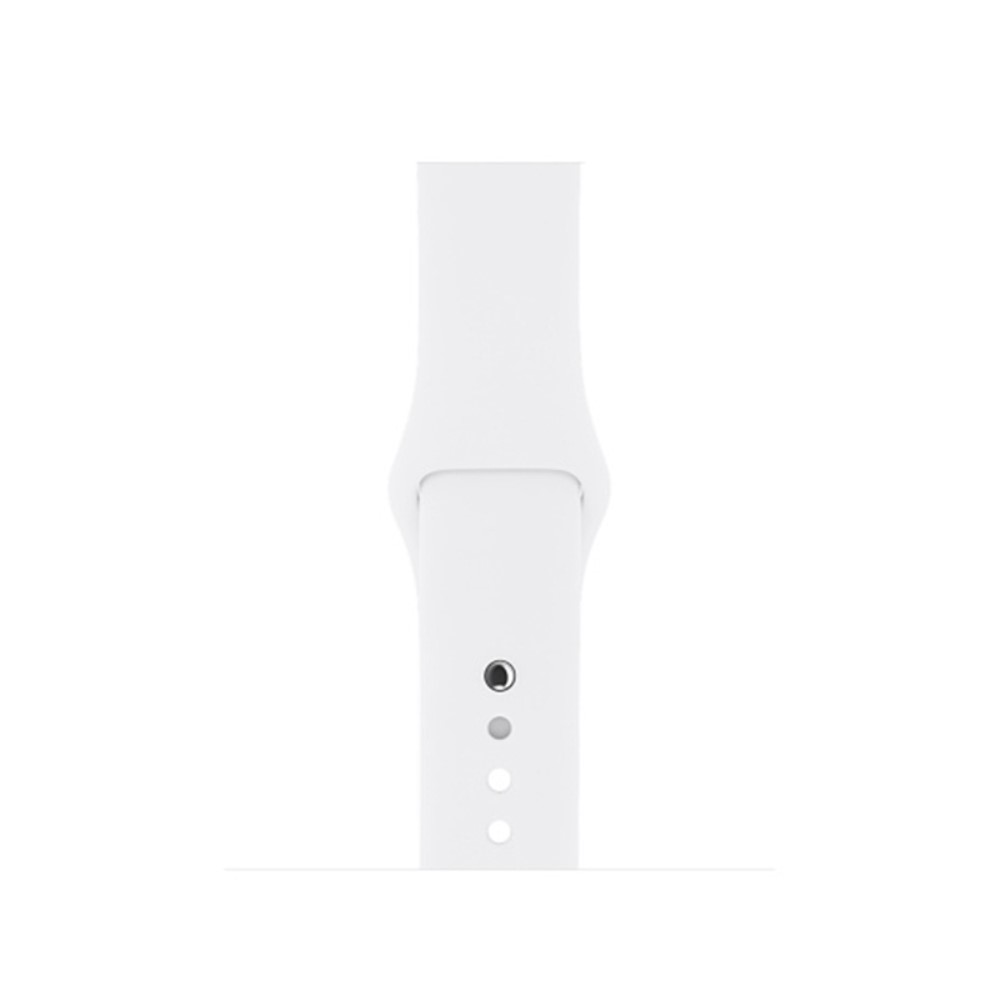  Silikon Armband Apple Watch 41/40/38 mm (S/M) - Vit - Teknikhallen.se