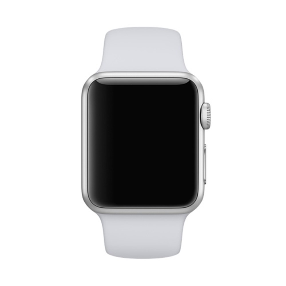  Silikon Armband Apple Watch 41/40/38 mm (S/M) - Grå - Teknikhallen.se