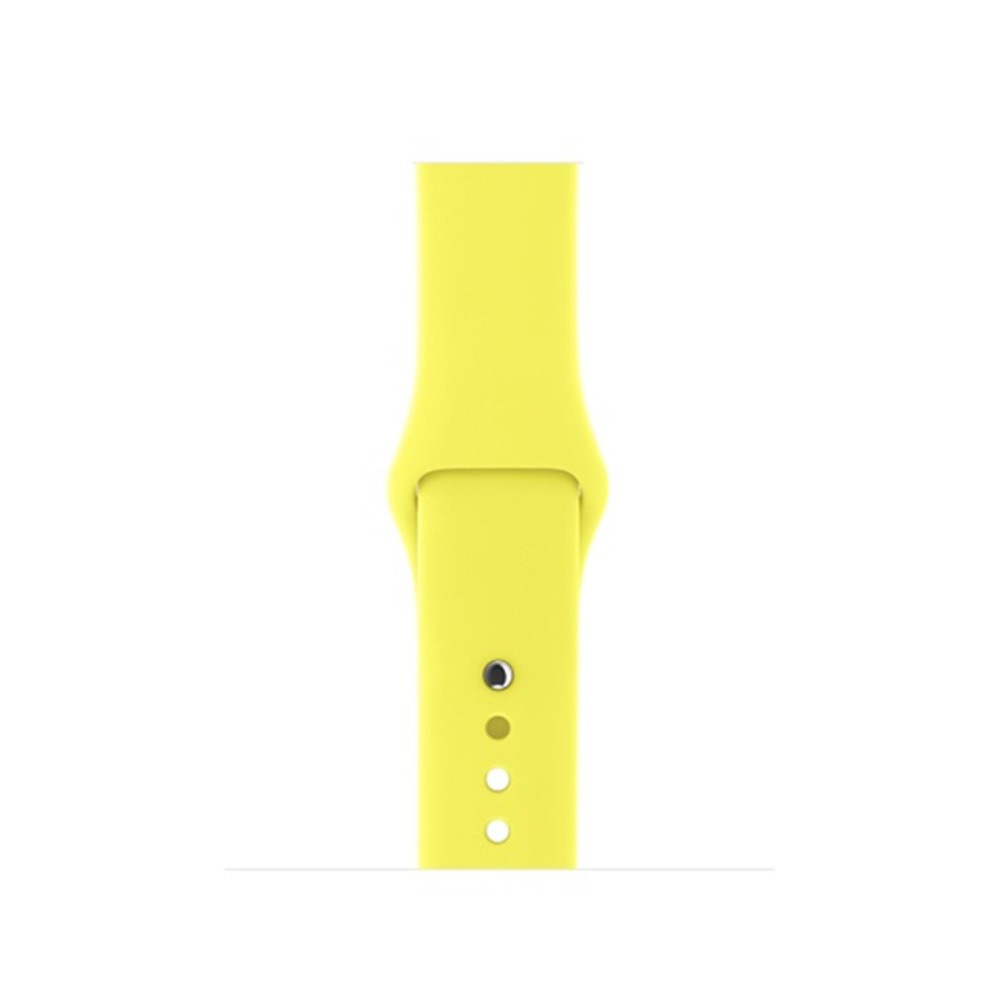  Silikon Armband Apple Watch 41/40/38 mm (S/M) - Gul - Teknikhallen.se
