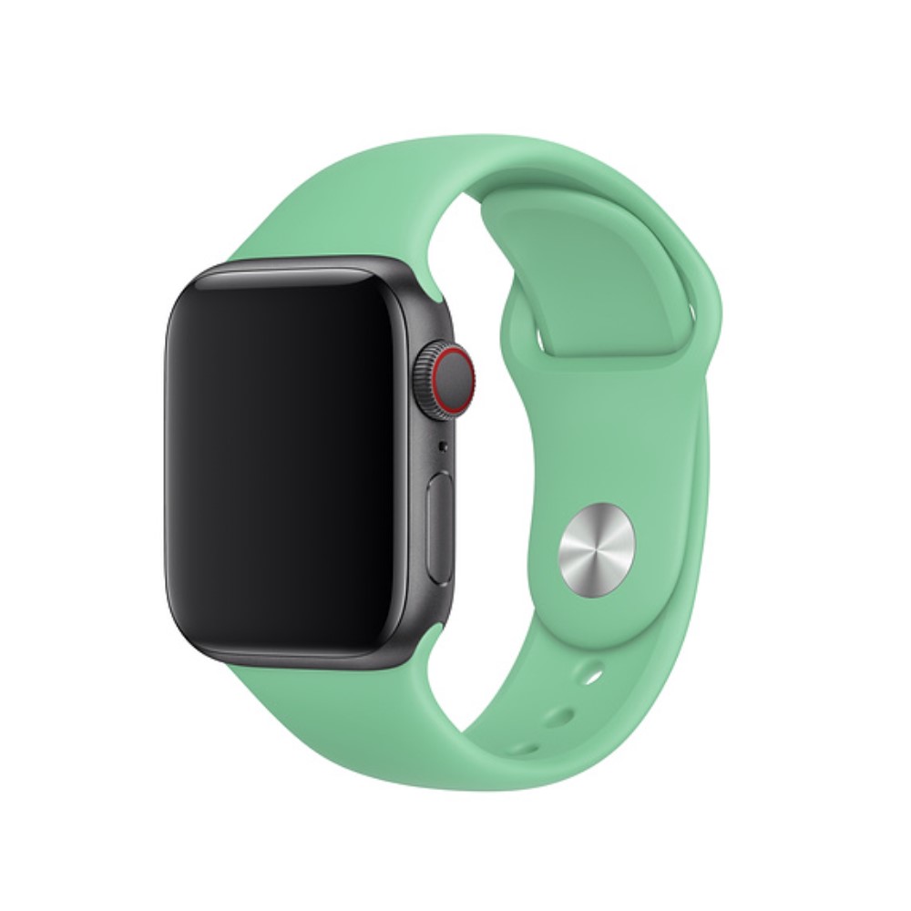  Silikon Armband Apple Watch 41/40/38 mm (S/M) - Grn - Teknikhallen.se