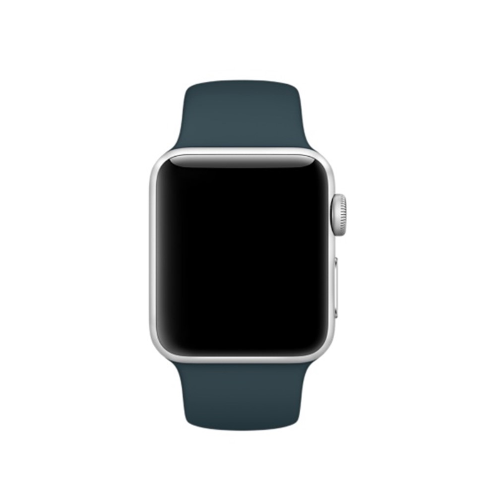  Silikon Armband Apple Watch 41/40/38 mm (S/M) - Mörk Grön - Teknikhallen.se