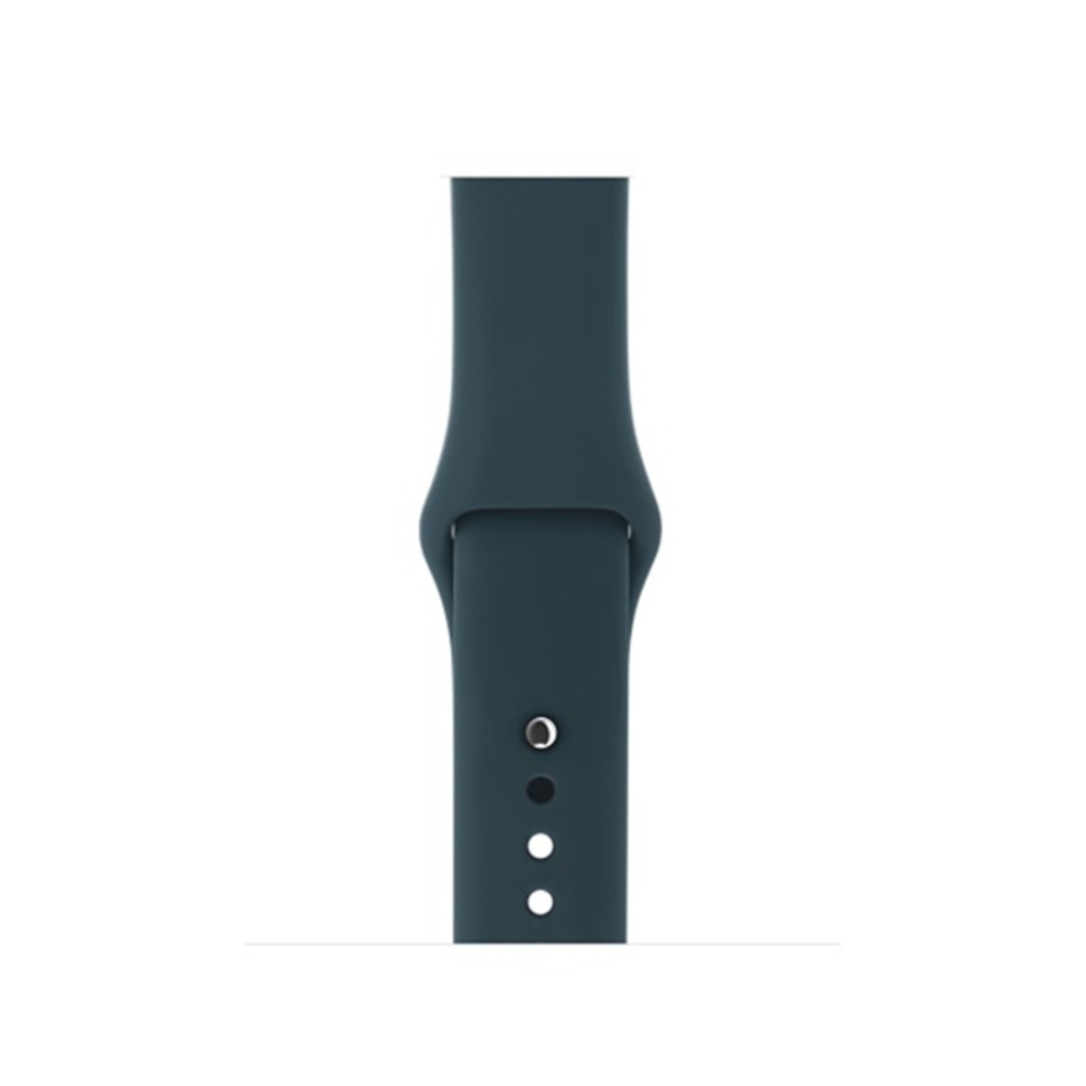  Silikon Armband Apple Watch 41/40/38 mm (S/M) - Mrk Grn - Teknikhallen.se