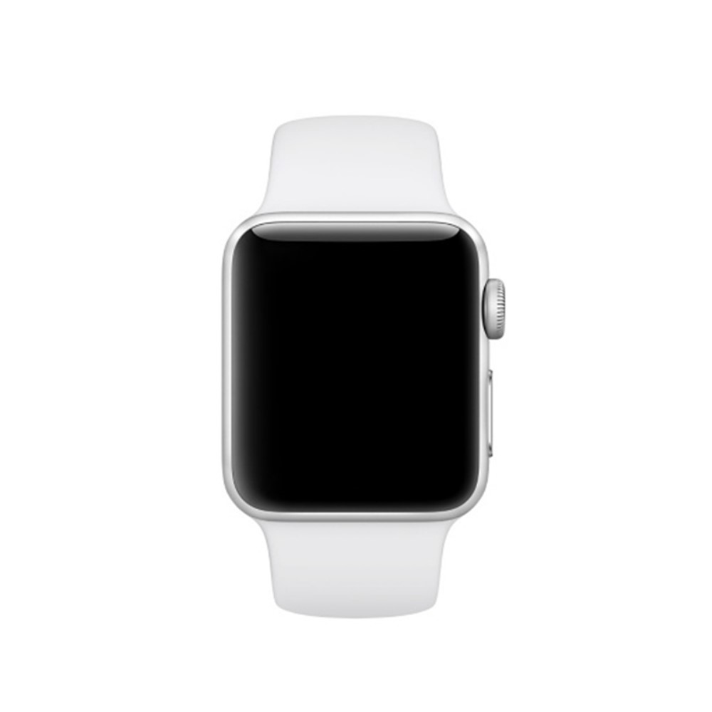  Silikon Armband Apple Watch 42/44/45/49 mm (S/M) Vit - Teknikhallen.se