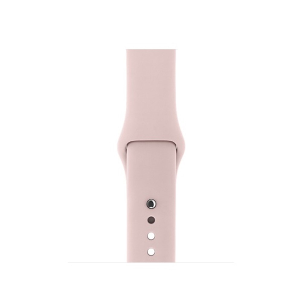  Silikon Armband Apple Watch 42/44/45/49 mm (S/M) Ljus Rosa - Teknikhallen.se