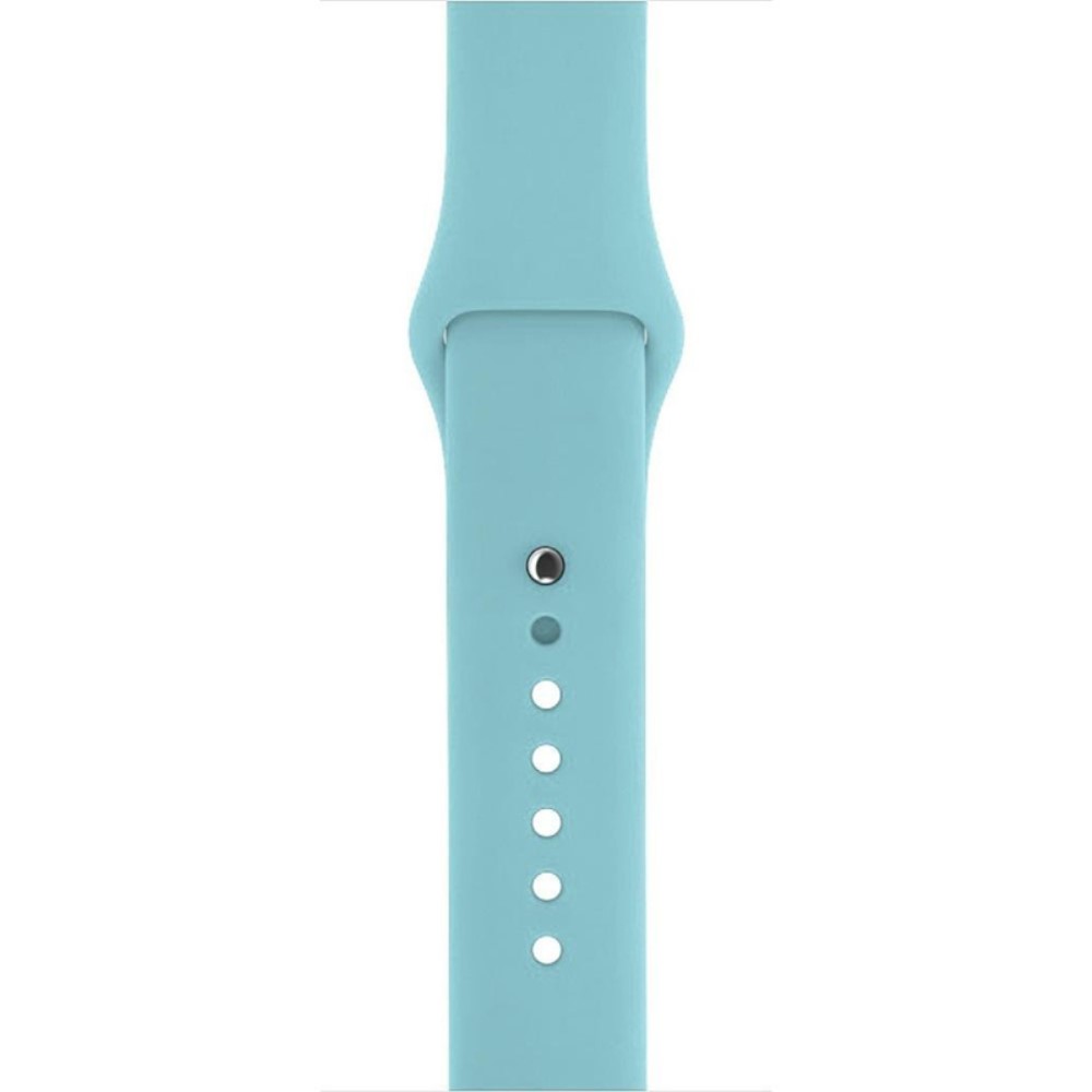  Silikon Armband Apple Watch 42/44/45/49 mm (S/M) Cyan - Teknikhallen.se