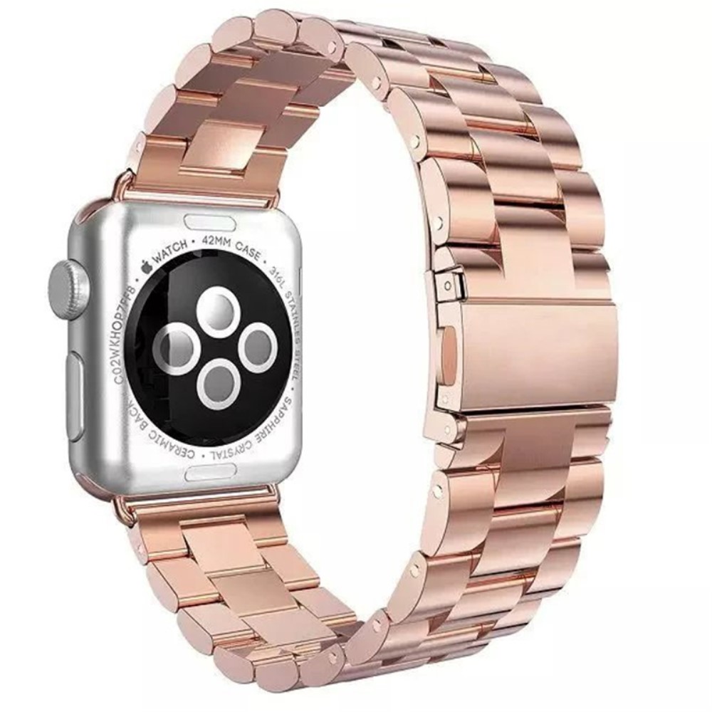  Lyxigt Metallarmband Apple Watch 38/40/41 mm - Roséguld - Teknikhallen.se