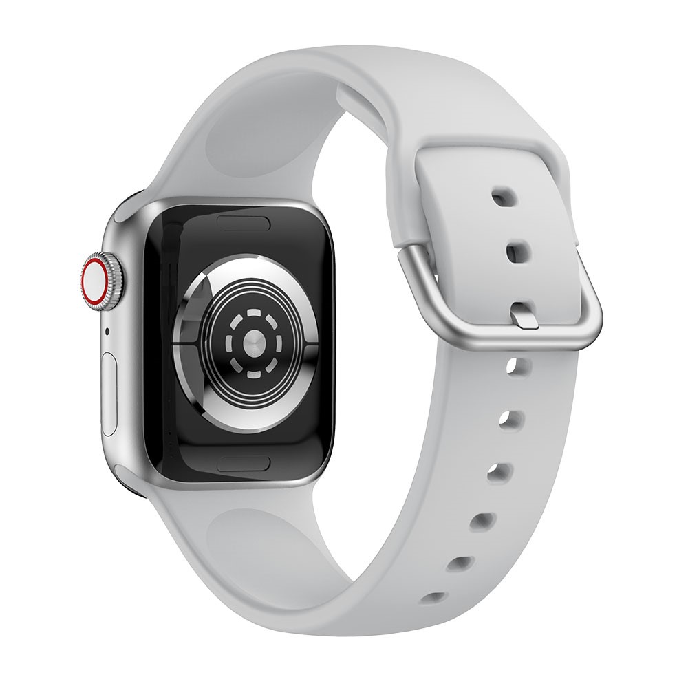  Silikon Armband Apple Watch 41/40/38 mm - Grå - Teknikhallen.se