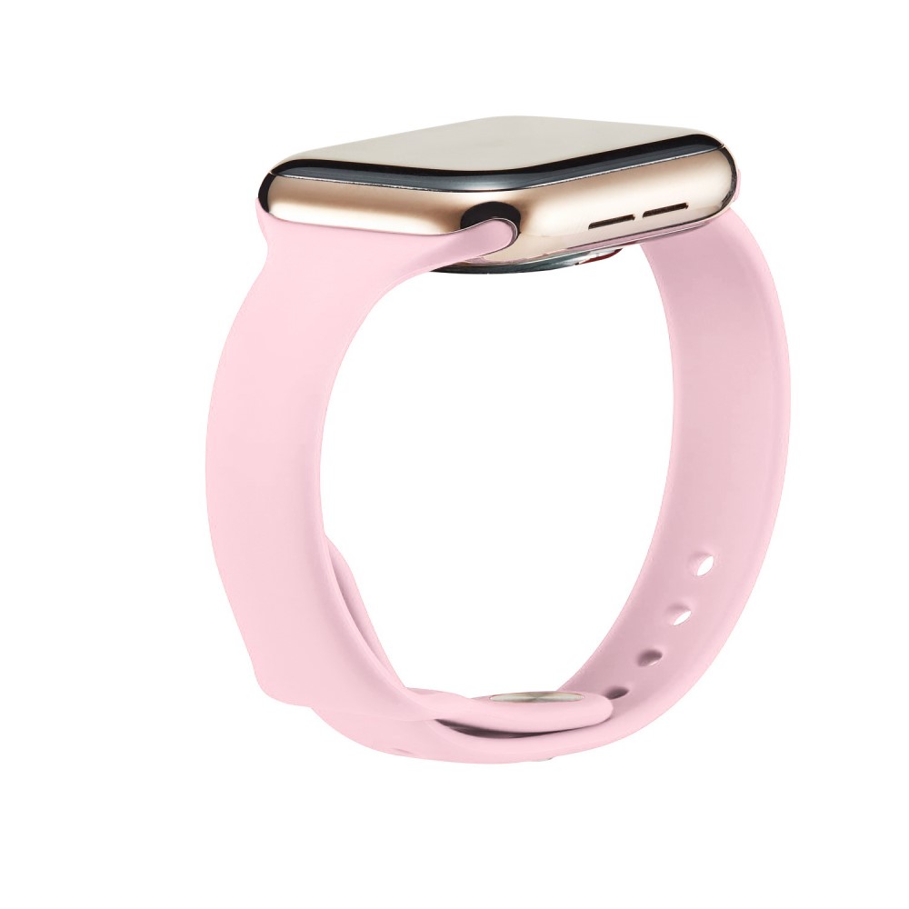  Silikon Armband Apple Watch 41/40/38 mm - Rosa - Teknikhallen.se