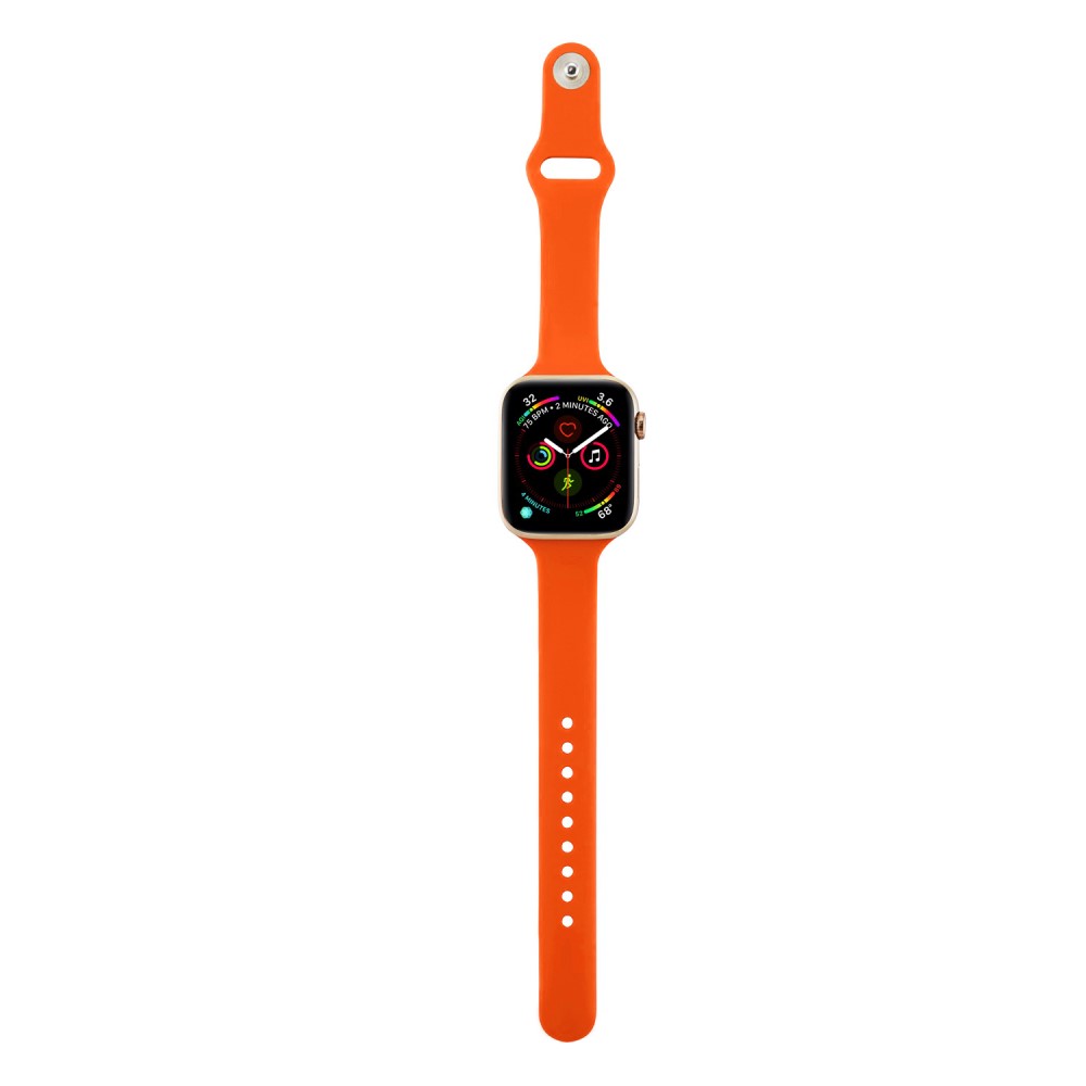  Silikon Armband Apple Watch 41/40/38 mm - Orange - Teknikhallen.se