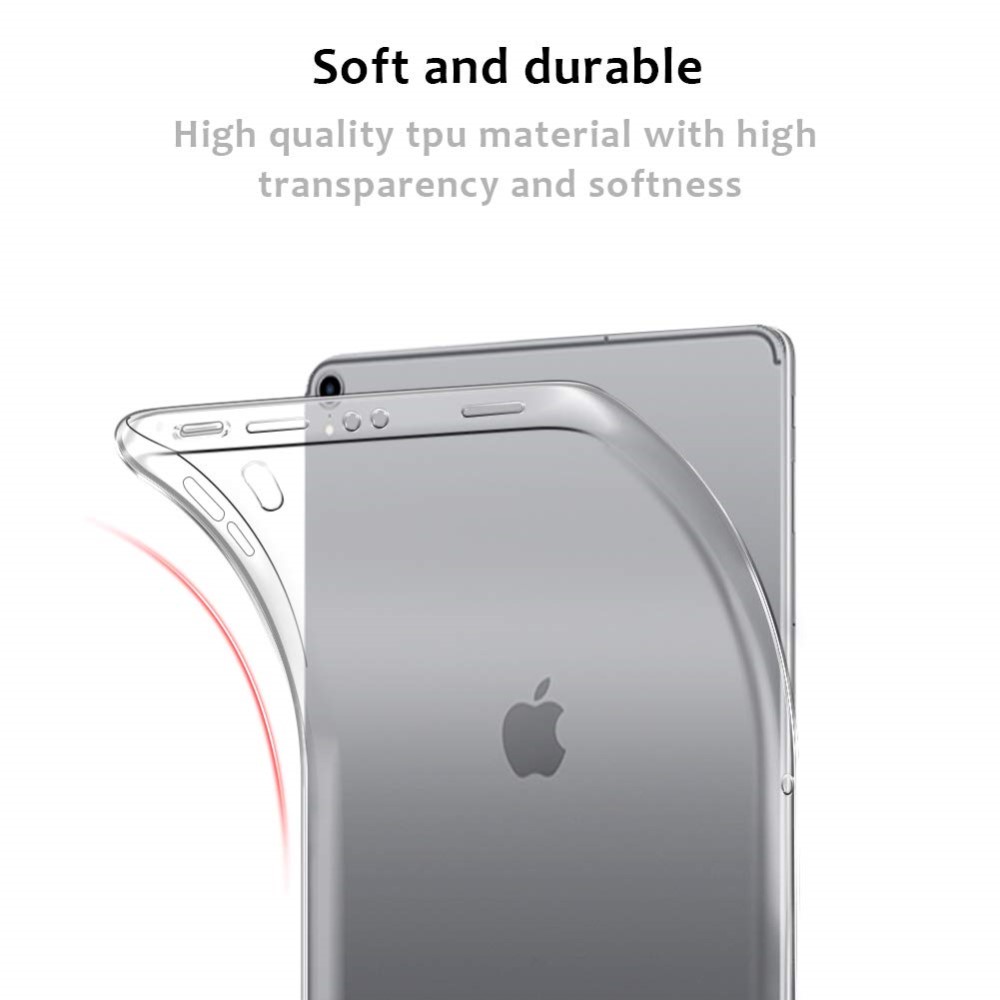  iPad Air 2020/2022/2024 / Pro 11 2018 Skal Transparent TPU - Teknikhallen.se