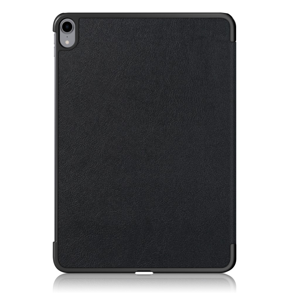  iPad Air 2020/2022/2024 Fodral Tri-Fold Litchi Svart - Teknikhallen.se