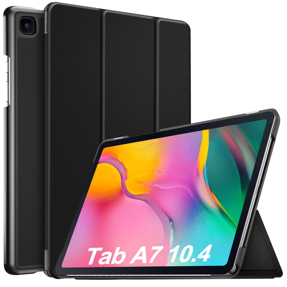  Samsung Galaxy Tab A7 10.4 Fodral Tri-Fold Svart - Teknikhallen.se