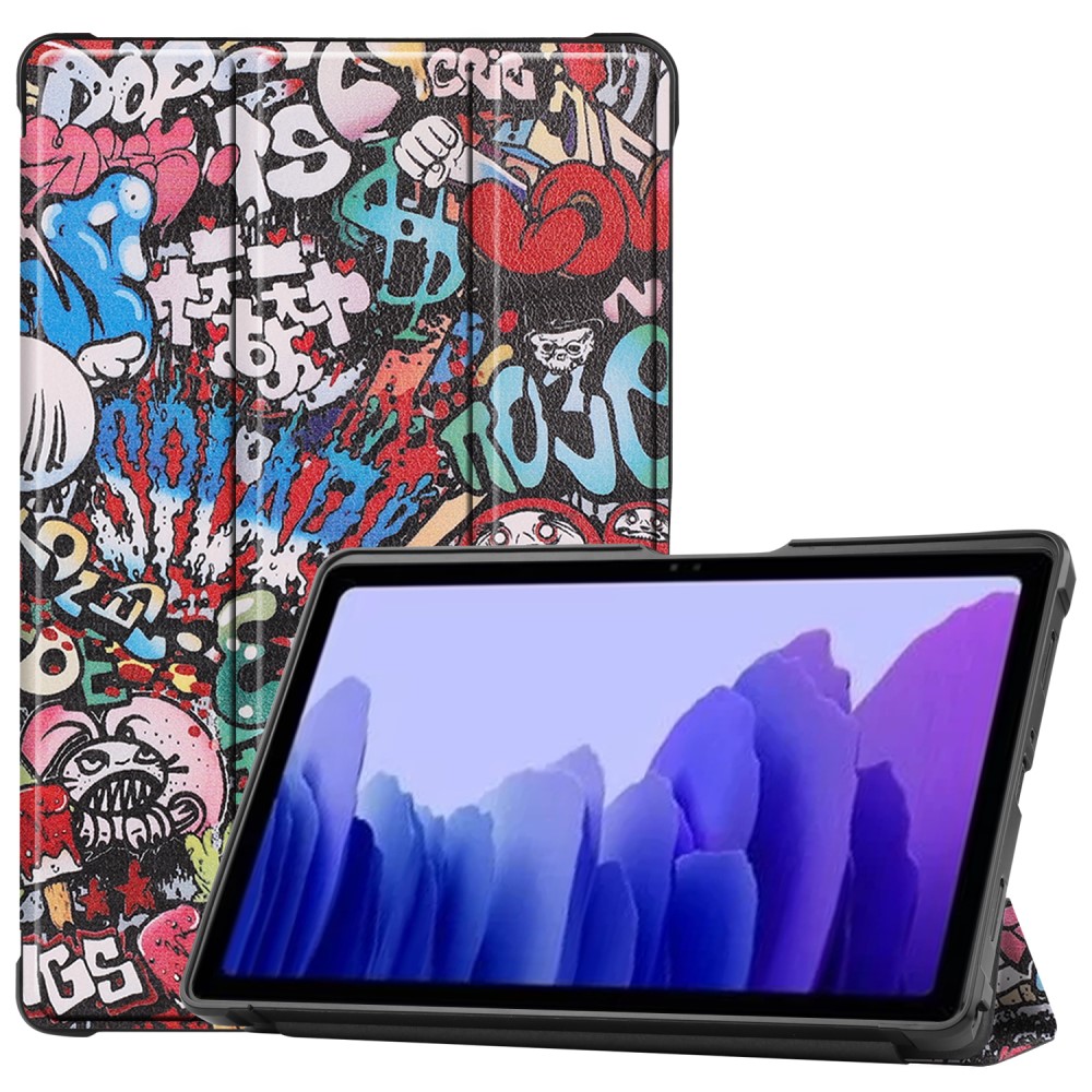  Samsung Galaxy Tab A7 10.4 Fodral Tri-Fold Graffiti - Teknikhallen.se