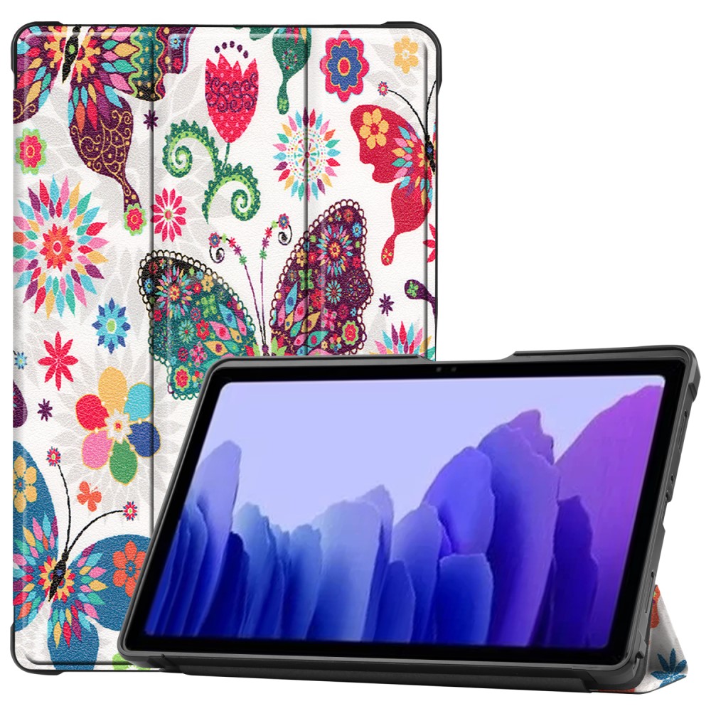  Samsung Galaxy Tab A7 10.4 Fodral Tri-Fold Fjärilar - Teknikhallen.se