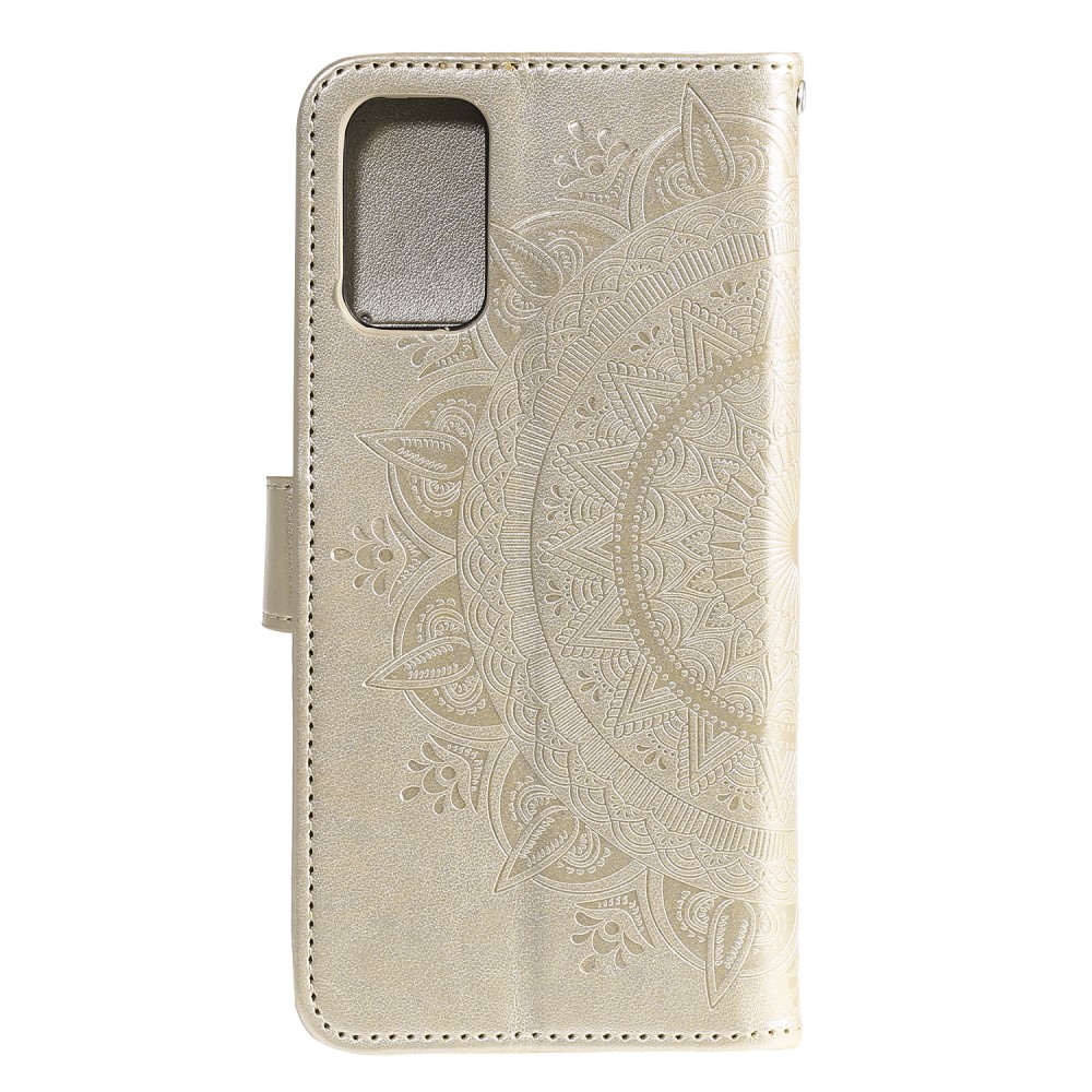  Samsung Galaxy S20 FE - Mandala Fodral - Guld - Teknikhallen.se