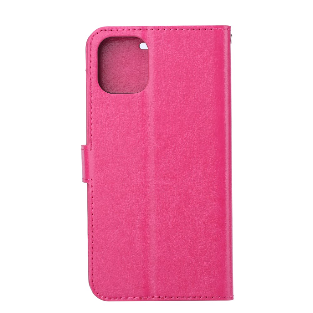  iPhone 12 Pro Max - Crazy Horse Fodral - Rosa - Teknikhallen.se