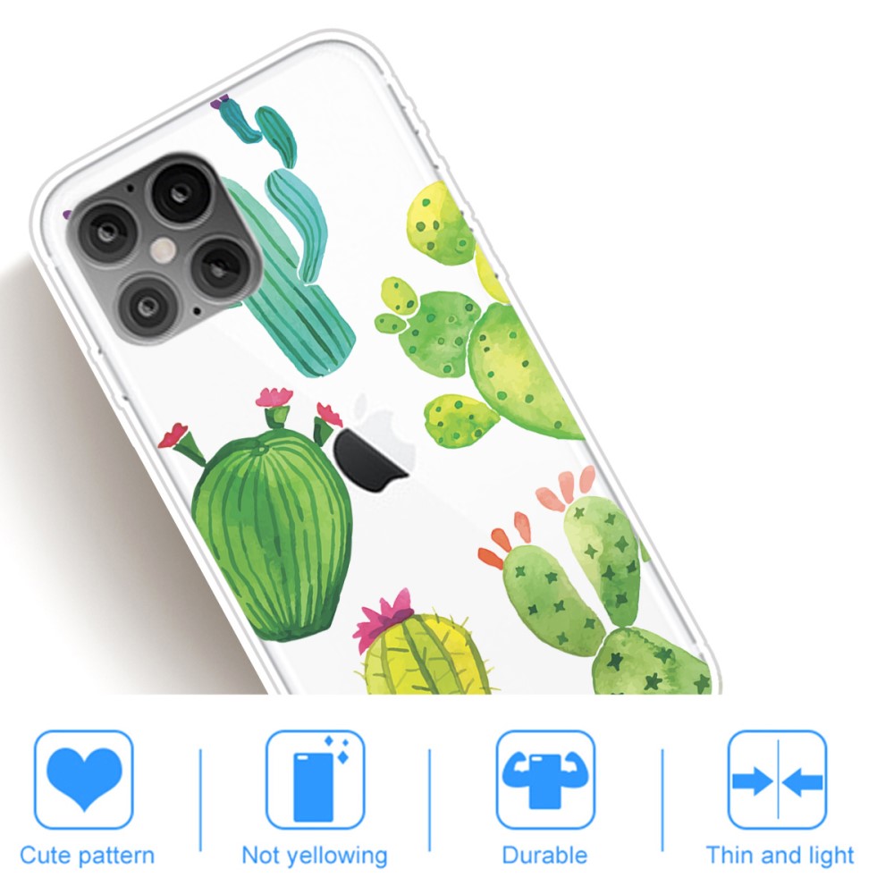  iPhone 12 Pro Max - Skal Med Tryck - Cactus - Teknikhallen.se