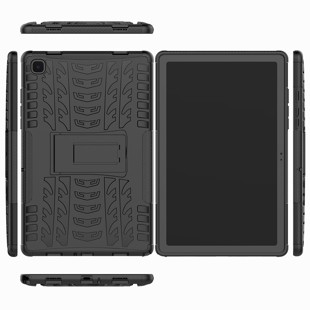  Samsung Galaxy Tab A7 10.4 Skal Rugged Kickstand Armor Svart - Teknikhallen.se