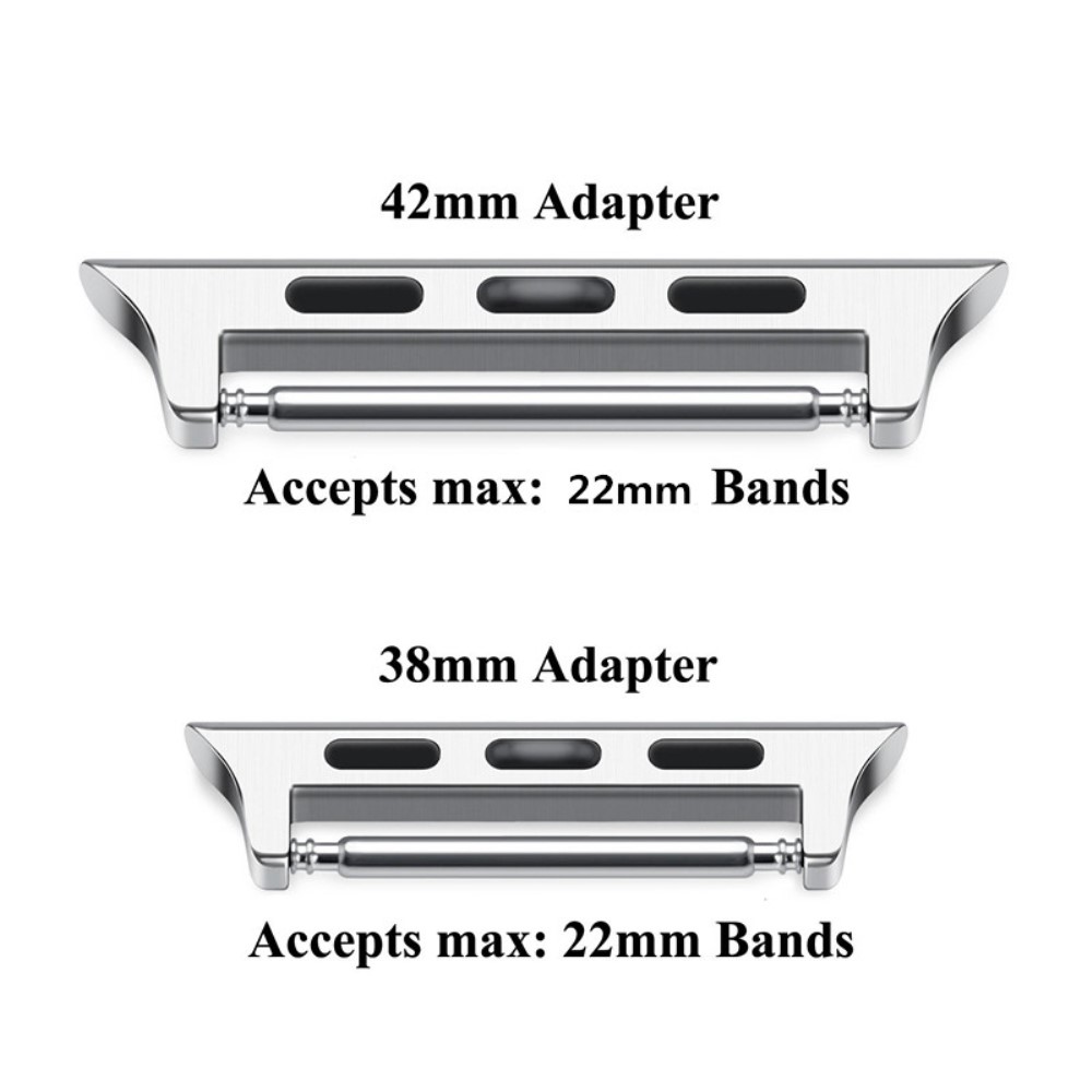  Spring Bar Fsten till Apple Watch 41/40/38 mm - Silver - Teknikhallen.se