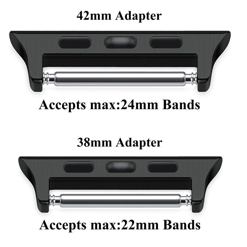  Spring Bar Fästen till Apple Watch 42/44/45/49 mm Svart - Teknikhallen.se