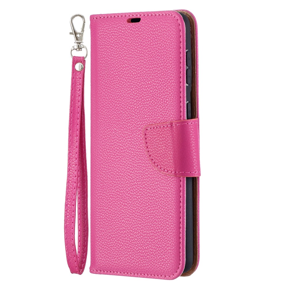  Samsung Galaxy S21 Plus - Litchi Shark Fodral - Rosa - Teknikhallen.se