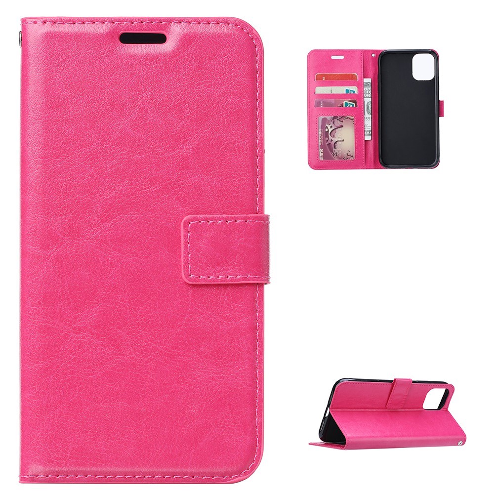  Samsung Galaxy S21 Plus - Crazy Horse Fodral - Rosa - Teknikhallen.se