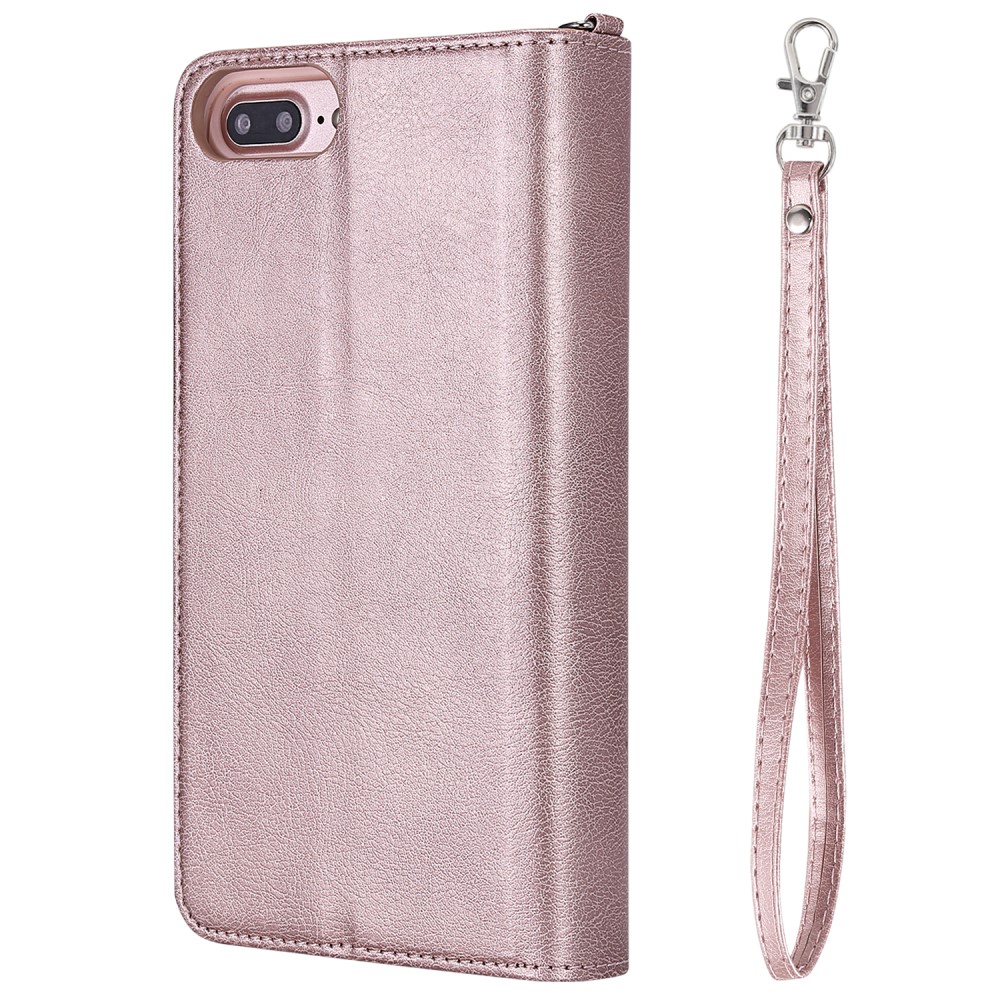  iPhone 6/6S/7/8 Plus - 2in1 Magnet Skal / Plånboksfodral - Roséguld - Teknikhallen.se