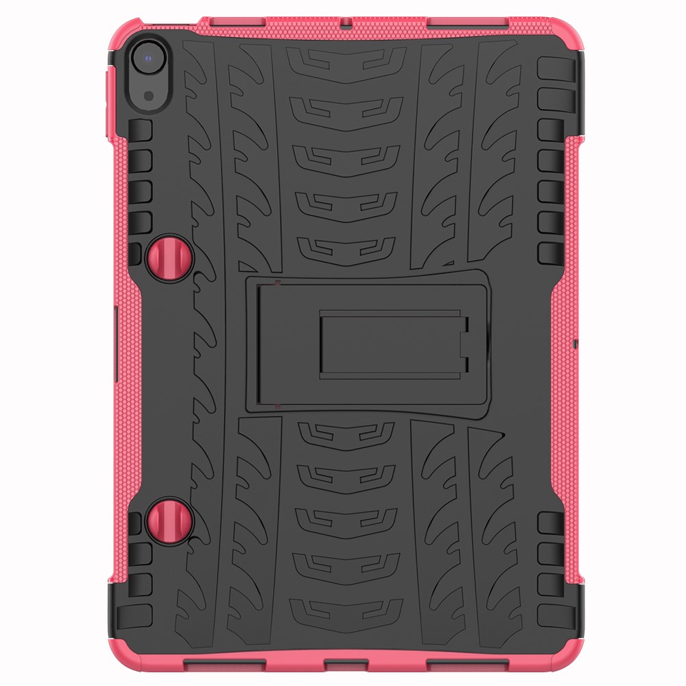  iPad Air 2020/2022/2024 Skal Rugged Kickstand Armor Rosa - Teknikhallen.se