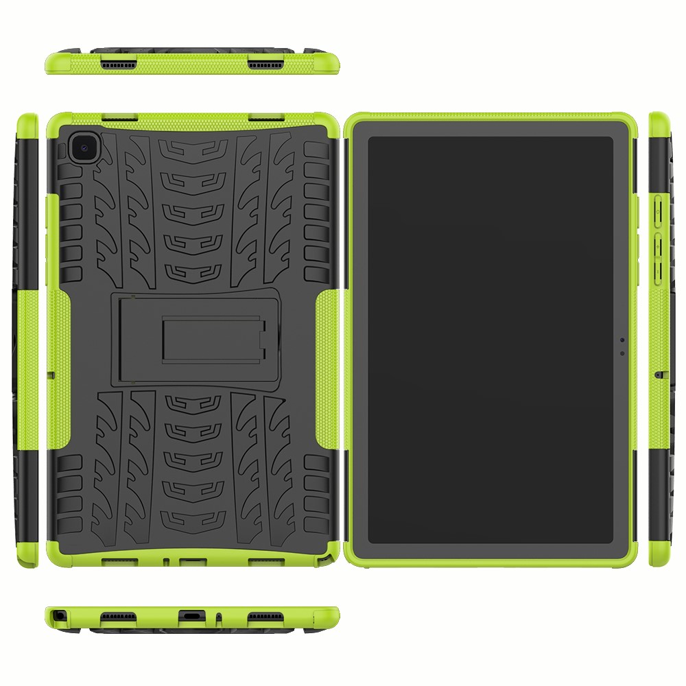  Samsung Galaxy Tab A7 10.4 Skal Rugged Kickstand Armor Grön - Teknikhallen.se