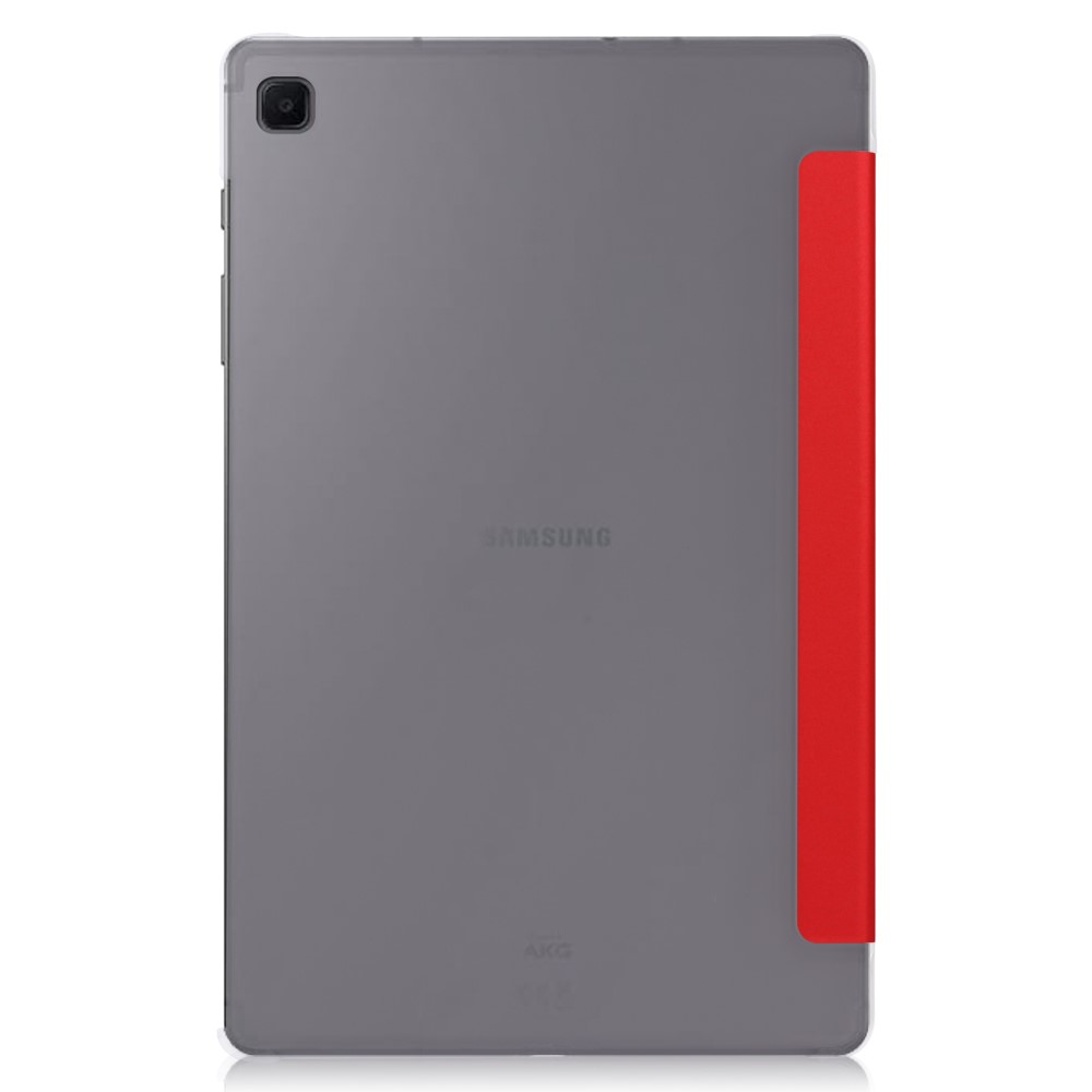  Samsung Galaxy Tab A7 10.4 Fodral Tri-Fold Röd - Teknikhallen.se