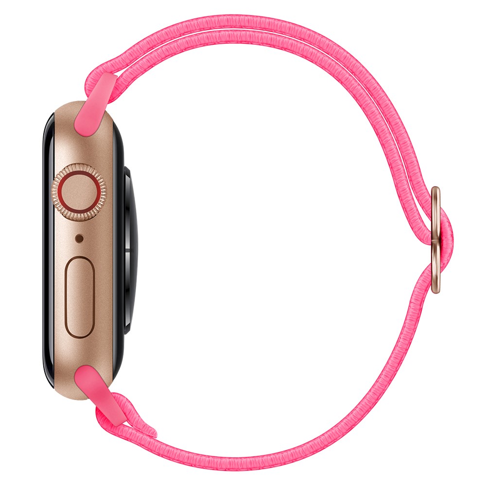  Nylon Armband Justerbart Apple Watch 42/44/45/49 mm Rosa - Teknikhallen.se