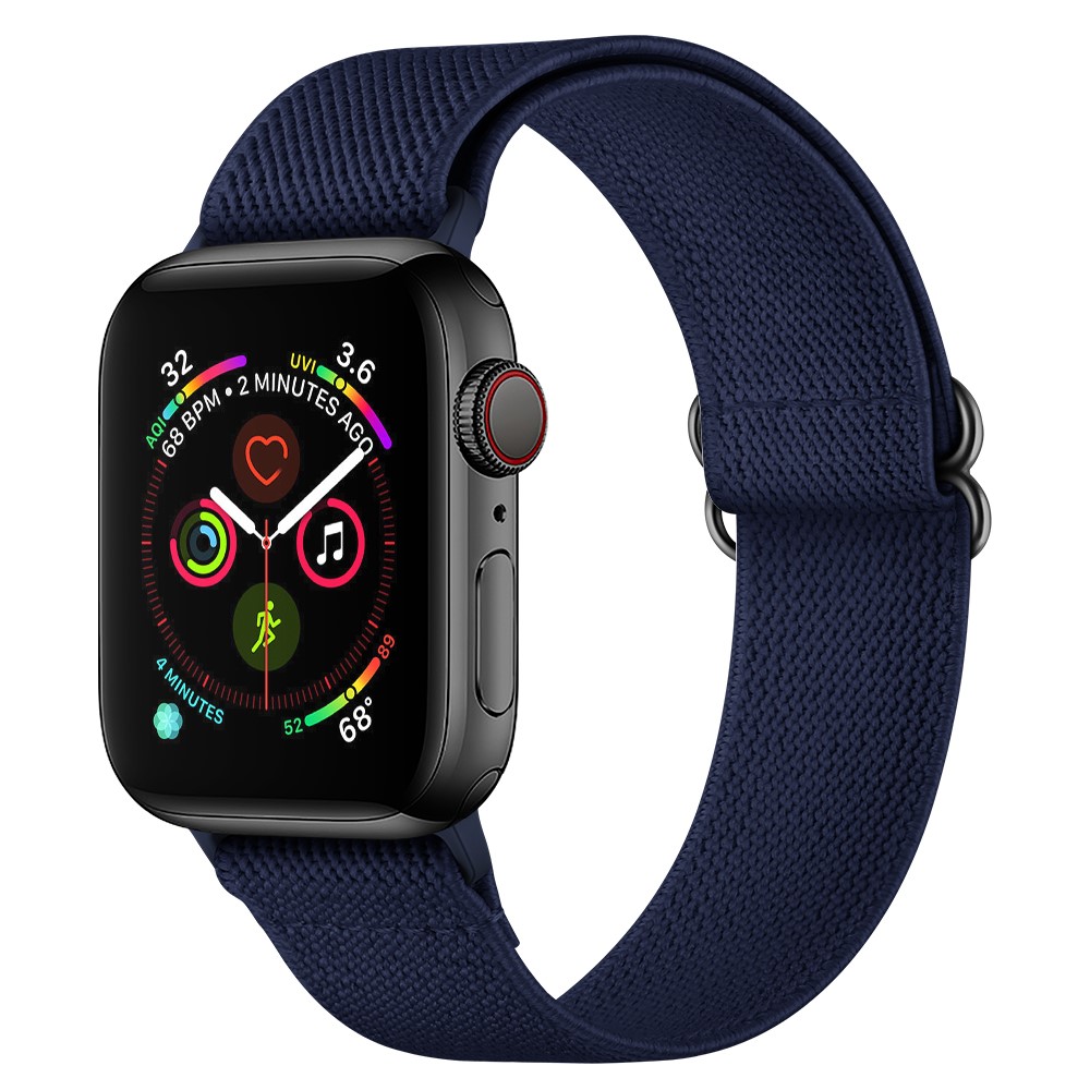  Nylon Armband Justerbart Apple Watch 42/44/45/49 mm Mörk Blå - Teknikhallen.se