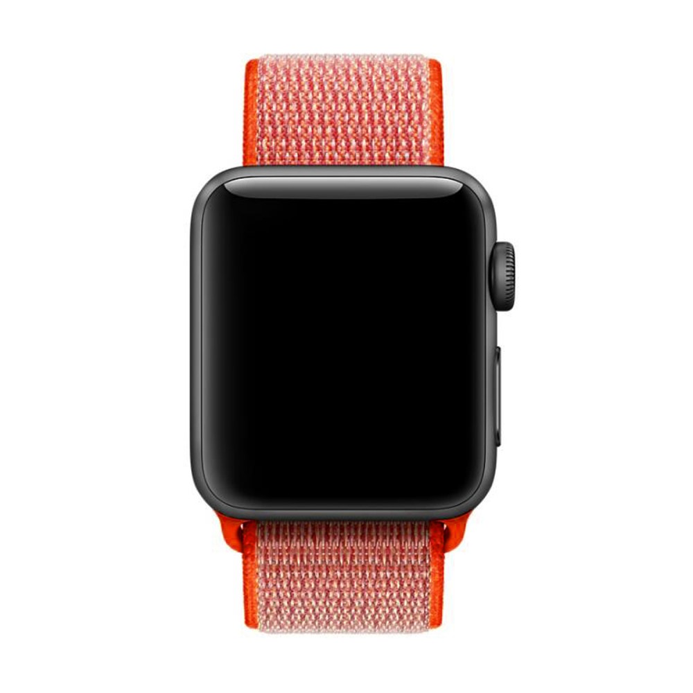  Nylon Loop Armband Justerbart Apple Watch 42/44/45/49 mm Orange - Teknikhallen.se