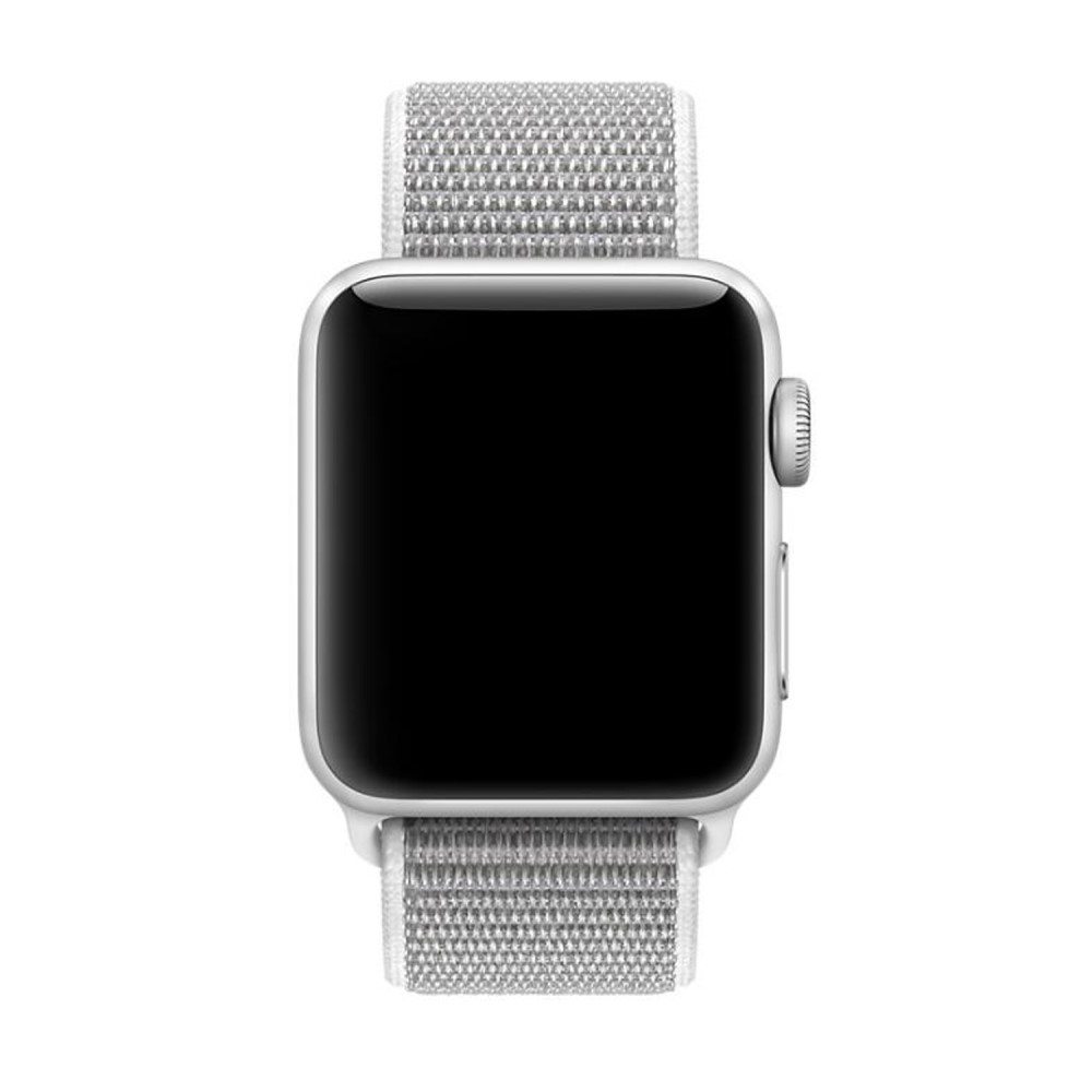  Nylon Loop Armband Justerbart Apple Watch 41/40/38 mm - Vit - Teknikhallen.se