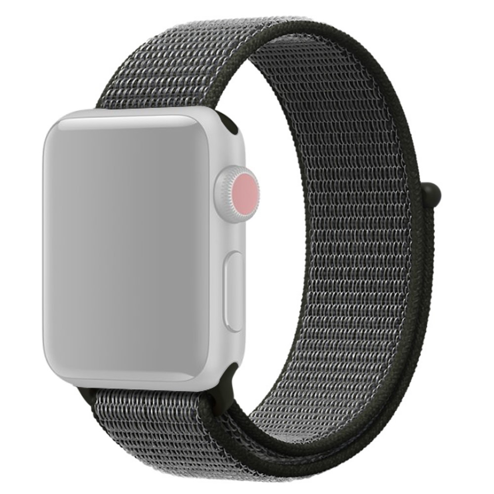  Nylon Loop Armband Justerbart Apple Watch 41/40/38 mm - Mrk Grn - Teknikhallen.se