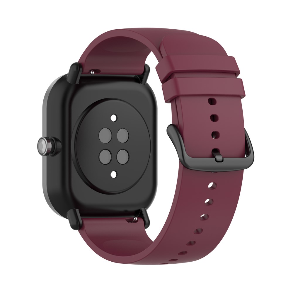  Silikon Armband För Smartwatch (20 mm) - Vinröd - Teknikhallen.se