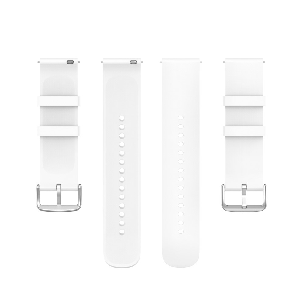  Silikon Armband För Smartwatch (20 mm) - Vit - Teknikhallen.se