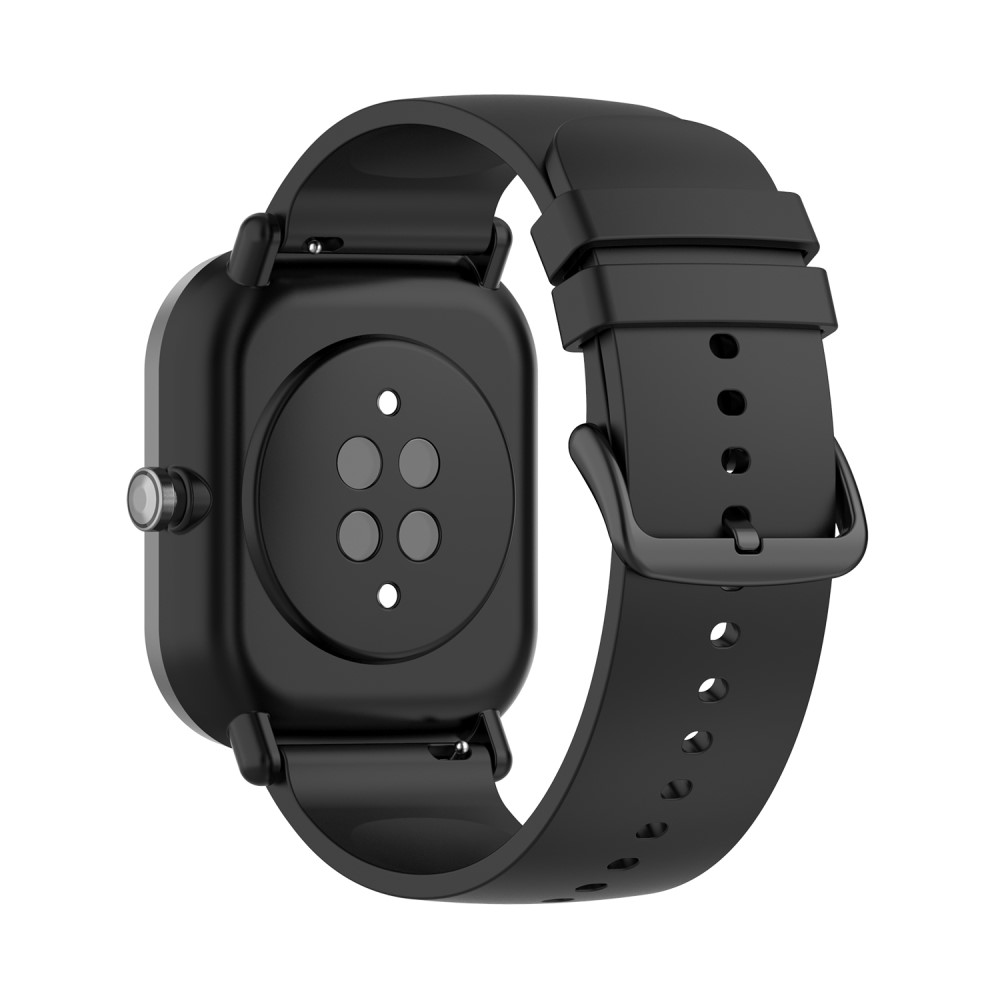  Silikon Armband För Smartwatch (20 mm) - Svart - Teknikhallen.se