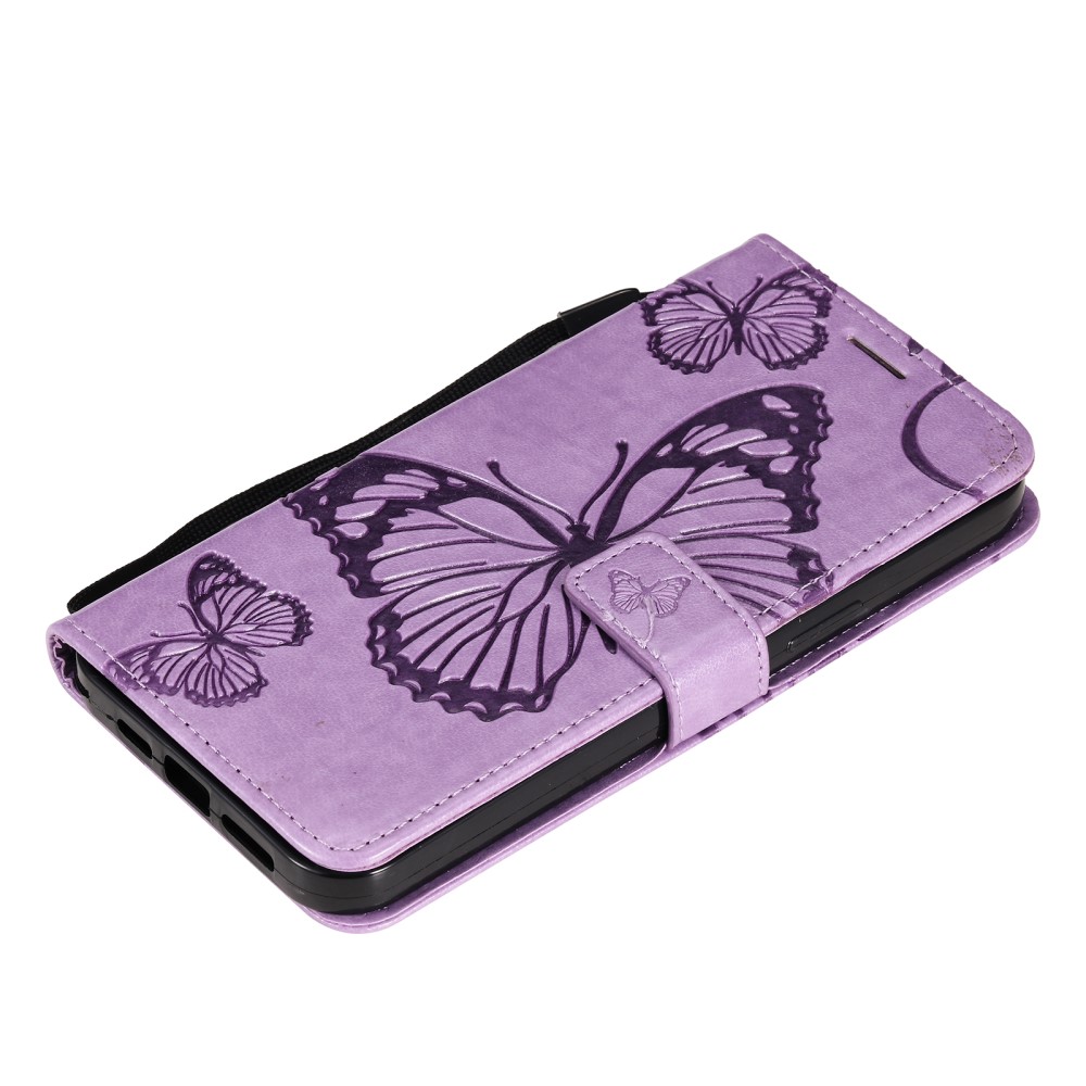  iPhone 13 Pro - Fodral Med Butterfly Tryck - Lila - Teknikhallen.se