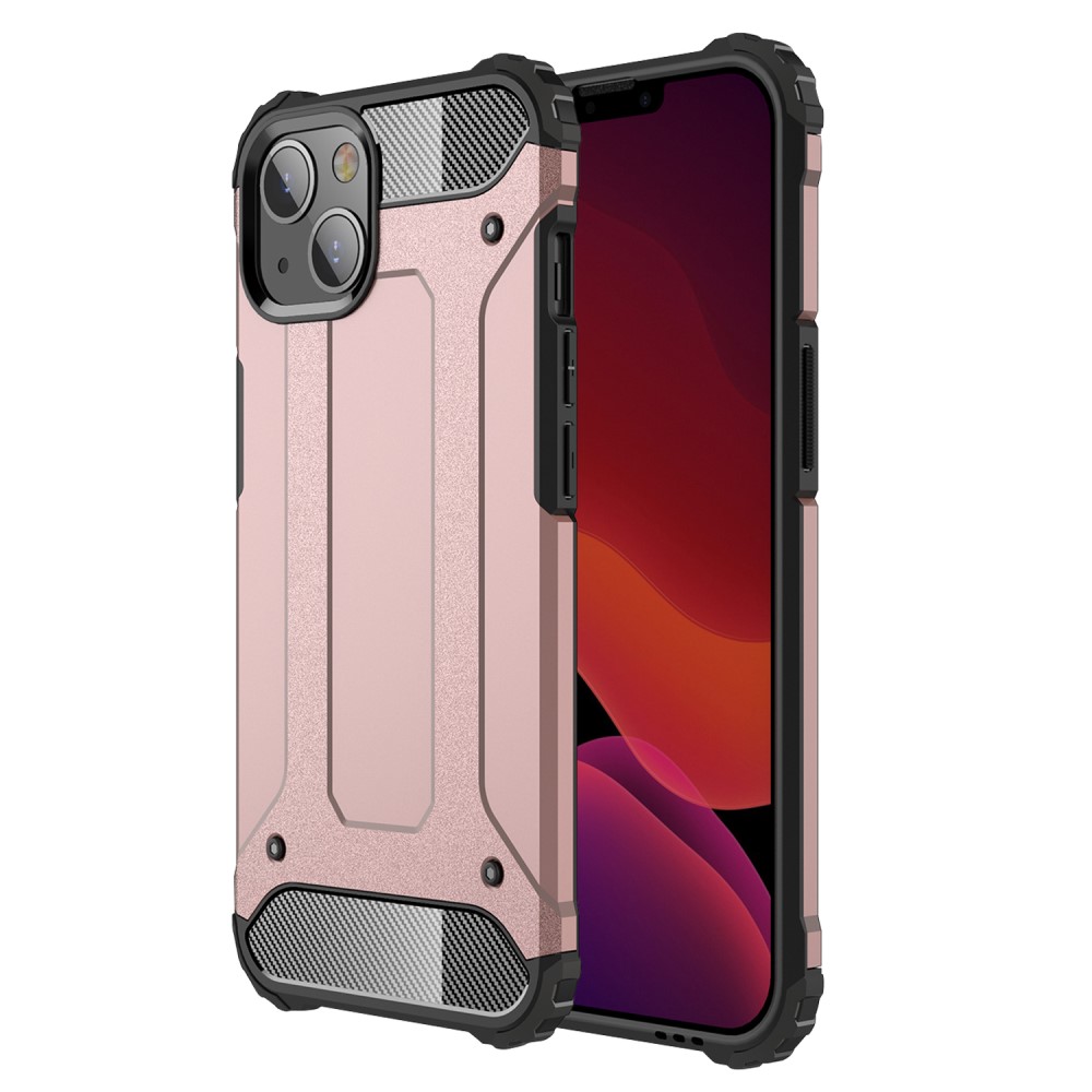  iPhone 13 Mini - Shockproof Armor Hybrid Skal - Roséguld - Teknikhallen.se