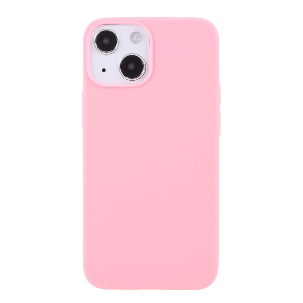  iPhone 13 Mini - Matt TPU Skal - Ljus Rosa - Teknikhallen.se